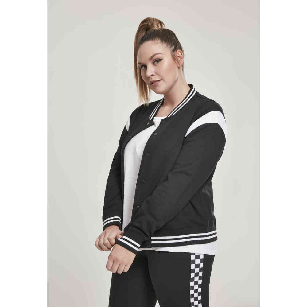 Urban Classics - Inset College jacket - Black/White